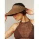 Viseira Palha Texturizada Palha Marrom TU
