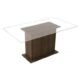 Mesa Madesa Com Tampo De Vidro 5251A Rustic Marrom