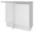 Balcão De Canto Madesa Glamy 1 Porta Branco Branco