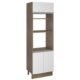 Torre Quente Madesa Glamy 70 Cm 3 Portas Rustic/Branco Marrom