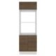 Torre Quente Para 2 Fornos Madesa Acordes Glamy 100% Mdf Branco/Rustic Marrom