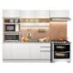 Cozinha Compacta Glamy Marselha 8 Portas 3 Gavetas Branco Branco