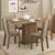 Conjunto Sala De Jantar Madesa Talita Mesa Tampo De Madeira Com 4 Cadeiras Rustic/Crema/Bege Marrom Marrom