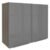Armário Aéreo Madesa Lux 80 Cm 2 Portas Rustic Marrom