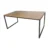 Mesa De Jantar Decorativa Mdf Aco Preto Lis