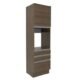 Torre Quente Madesa Glamy 60 Cm 1 Porta 3 Gavetas – Rustic Rustic Marrom