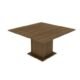 Mesa Madesa Quadrada Tampo De Madeira 5286A Rustic Marrom