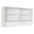 Armário Aéreo Madesa Glamy 2 Portas De Correr De Vidro Boreal E 1 Nicho Branco Branco