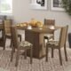 Conjunto Sala De Jantar Lexy Madesa Mesa Tampo De Madeira Com 4 Cadeiras Rustic/Bege Marrom Marrom