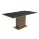 Mesa Madesa Retangular Tampo De Madeira 5275 Rustic/Preto Marrom