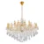 Lustre Cristal K9 Metal Dourado 115cm Castle