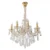 Lustre Cristal K9 Metal Dourado Castle