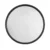 Espelho Decorativo Aluminio Preto 80cm Elegance