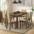 Conjunto Sala De Jantar Madesa Miriam Mesa Tampo De Madeira Com 6 Cadeiras Rustic/Crema/Pérola Marrom
