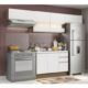 Cozinha Compacta Madesa Marina Rustic/Branco Marrom