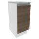 Balcão Madesa Glamy 35 Cm 1 Porta Branco/Rustic Marrom