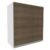Armário Aéreo Madesa Glamy 60 Cm 1 Porta – Branco/Rustic Branco/Rustic Marrom
