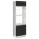 Torre Quente Madesa Glamy 70 Cm 3 Portas Branco/Preto Branco