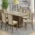 Conjunto Sala De Jantar Moscou Plus Madesa Mesa Tampo De Vidro Com 6 Cadeiras Rustic/Crema/Pérola Marrom