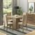 Conjunto Sala De Jantar Moscou Plus Madesa Mesa Tampo De Vidro Com 4 Cadeiras Rustic/Crema/Pérola Marrom
