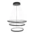 Pendente Led Aluminio Preto 89w 3000k Montreal
