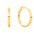 Argola Oca em Ouro Amarelo 18k