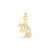 Pingente Life Signo Virgem em Prata 925 com Banho de Ouro Amarelo 18k e Pedras Incolores