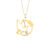 Pingente Medalha Espirito Santo em Ouro Amarelo 18k com Safira Incolor