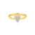 Anel Sommet em Ouro Amarelo 18k com Diamantes 0,08 ct