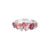 Anel Life Blossom em Prata 925 com Pedras Rosas e Incolores