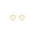 Brinco Baby Coração em Ouro Amarelo 18k