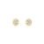 Brinco Life Una em Prata 925 com Banho de Ouro Amarelo 18k e Pedras Incolores