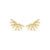 Brinco Life Solaris em Prata 925 com Banho de Ouro Amarelo 18k e Pedras Incolores