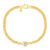 Pulseira Life Una em Prata 925 com Banho de Ouro Amarelo 18k e Pedras Incolores