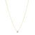 Colar Life Mare em Prata 925 com Banho de Ouro Amarelo 18k e Pedra Azul, 45cm