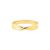 Anel Life Textura em Prata 925 com Banho de Ouro Amarelo 18k