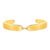 Pulseira Life Textura em Prata 925 com Banho de Ouro Amarelo 18k