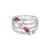 Anel Life Brisa II em Prata 925 com Pedras Vermelhas e Incolores