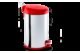 Lixeira Inox Pedal Tampa Plástica 12Litros Decorline 25x43cm – Vermelho Brinox