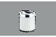 Lixeira PP com Tampa Basculante Ø 18,5 x 20 cm – Branco Brinox