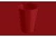 Copo Cônico 300 ml Vermelho Bold Casual Coza – Vermelho Bold Coza