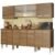 Cozinha Completa Madesa Emilly Wind Com Balcão E Armário Aéreo Miniboreal Rustic Marrom