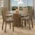 Conjunto Sala De Jantar Madesa Maya Mesa Tampo De Vidro Com 4 Cadeiras Rustic/Bege Marrom Marrom