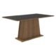 Mesa Madesa Retangular Tampo De Madeira 5364 Rustic/Preto Marrom