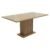 Mesa Madesa Retangular Tampo De Vidro 5275 Rustic/Crema Marrom