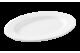 Travessa Oval Rasa Pasta Branco Haus Concept 25 x 18,5 x 2 cm