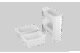 Kit para Organizar Casa Cozinha Banheiro 3 Peças Branco Coza