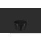 Ramekin 60Ml Preto Uno Coza 6,8 X 3,4 Cm Preto