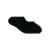 Kit 10 Pares Meia Esportiva Super Invisível com Silicone Preto 39-44