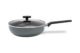 Wok Brinox Antiaderente Ceramic Life com Tampa 28cm 3,55L Preserve Cinza